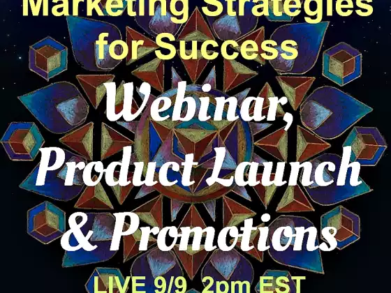 Webinar, Product Launch & Promotions Marketing Strategies for Success