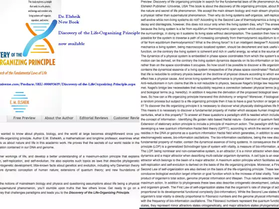 Life's Physical Intelligent Guiding Principle www.LifePrinciple.com: Dr.E.M.Elsheik