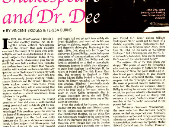 True Esoteric History of -Shakespeare- John Dee- and Alchemy- w/ Teresa Burns